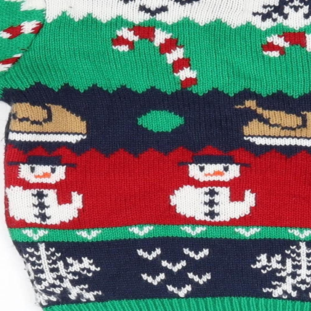 Matalan Boys Multicoloured Round Neck  Acrylic Pullover Jumper Size 5 Years   - Christmas