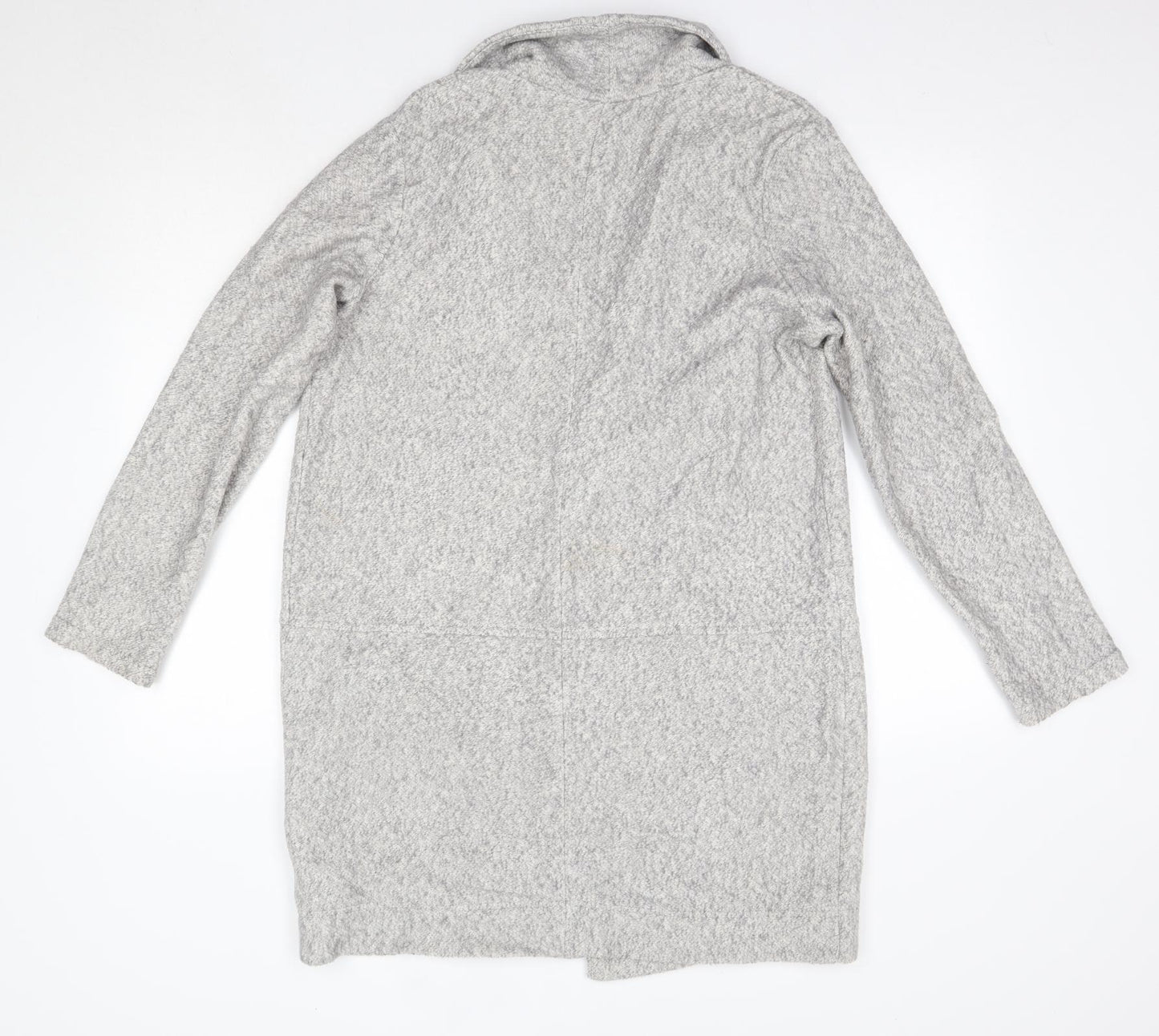 NEXT Womens Grey V-Neck  Cotton Cardigan Jumper Size 10