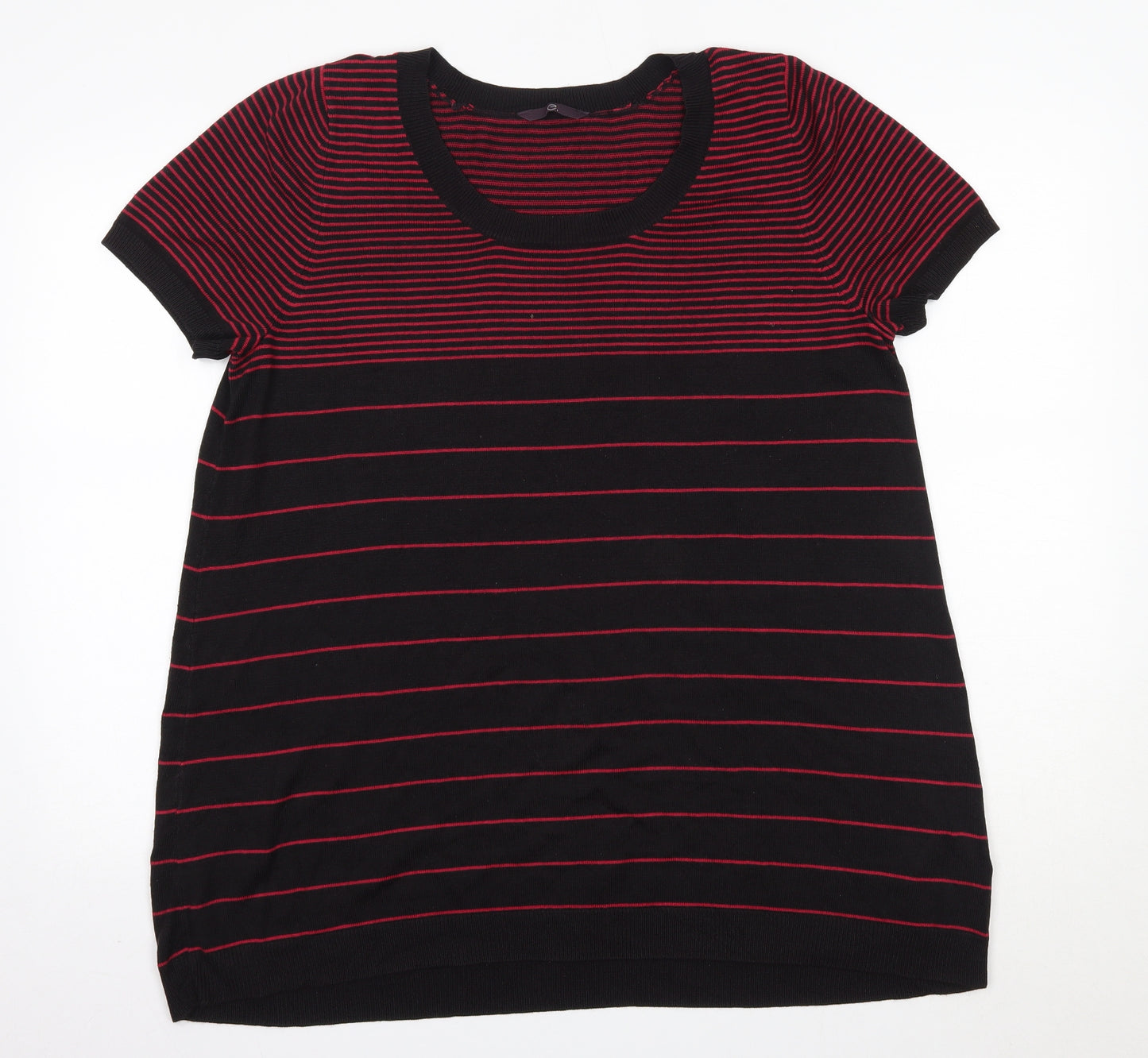 Evans Womens Multicoloured Striped Acrylic Jumper Dress  Size 20  Round Neck