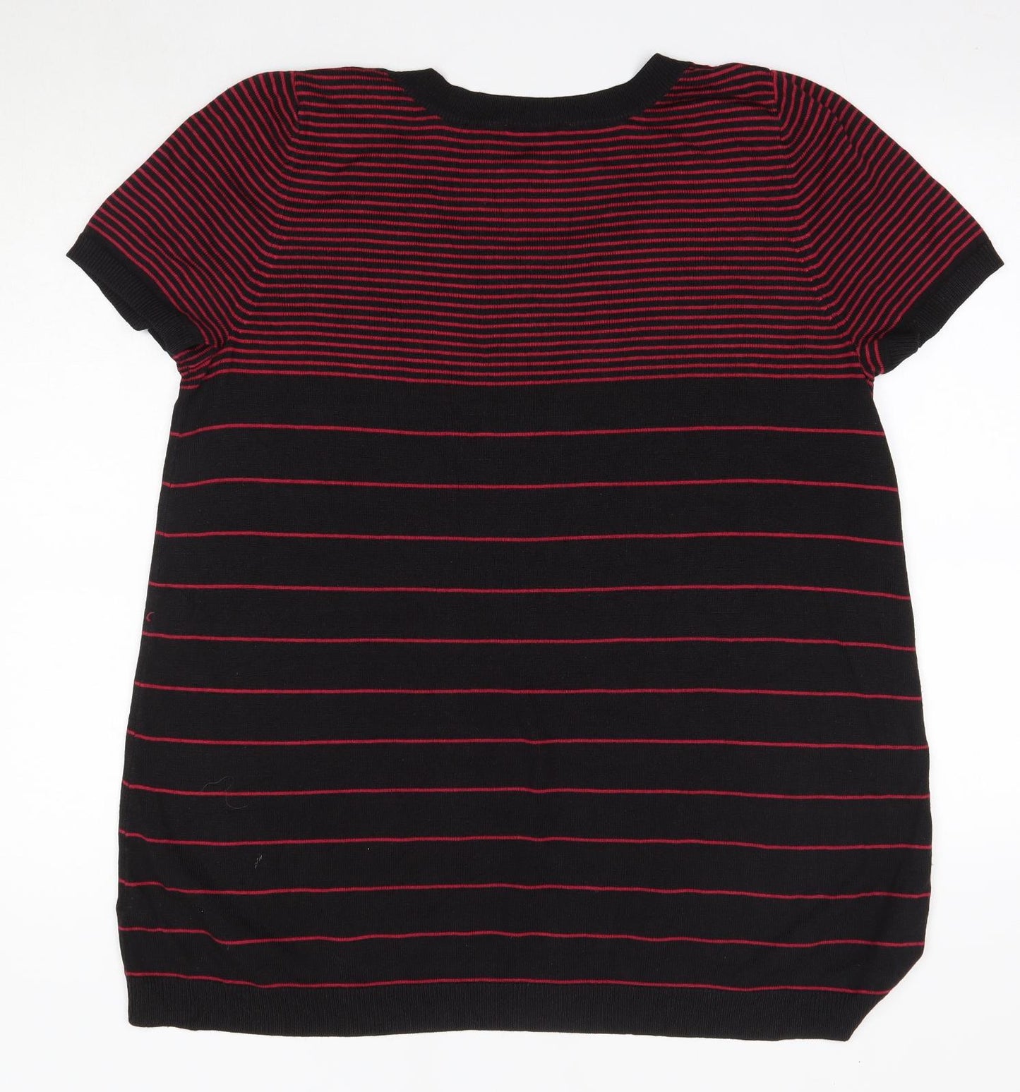 Evans Womens Multicoloured Striped Acrylic Jumper Dress  Size 20  Round Neck