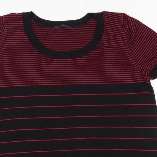 Evans Womens Multicoloured Striped Acrylic Jumper Dress  Size 20  Round Neck