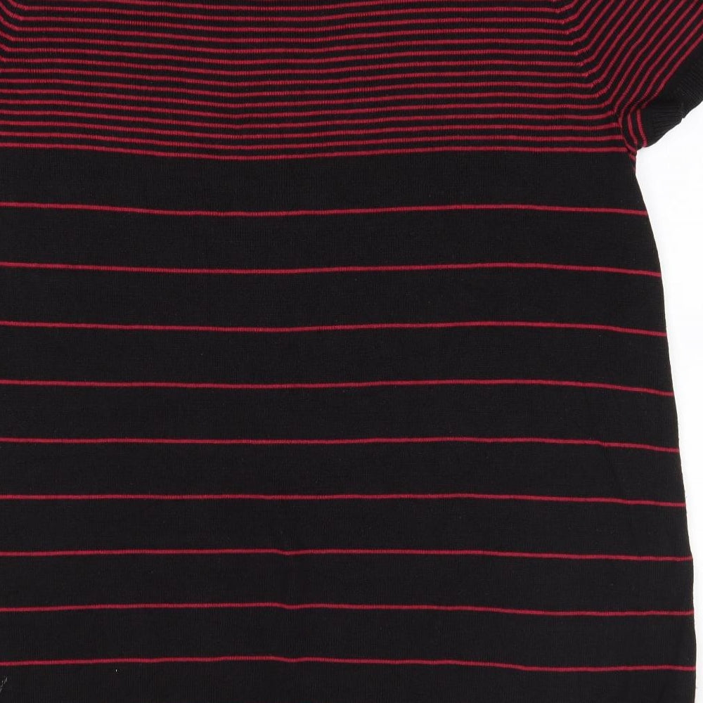 Evans Womens Multicoloured Striped Acrylic Jumper Dress  Size 20  Round Neck