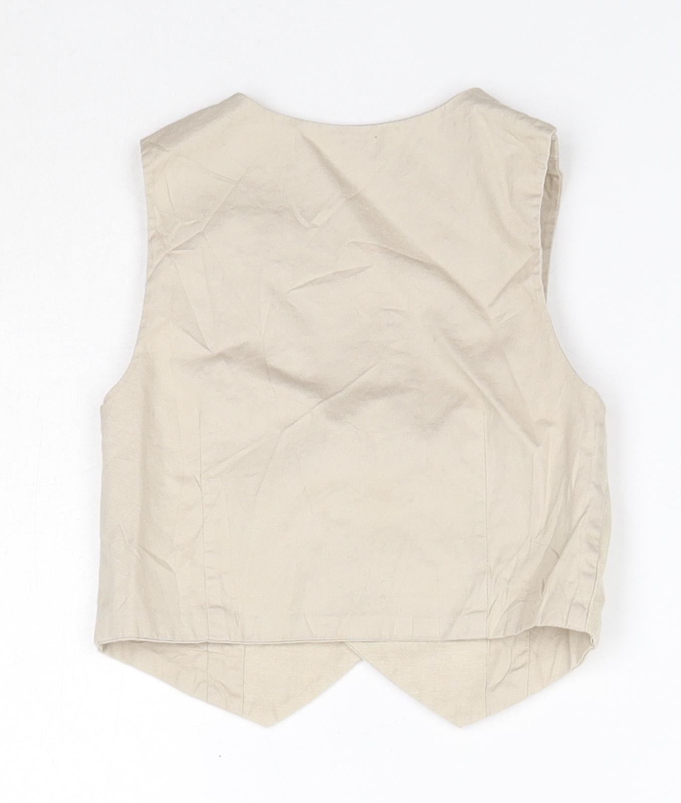 Matalan Baby Beige   Jacket Waistcoat Size 9-12 Months