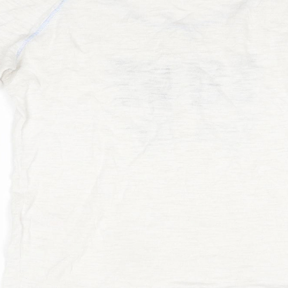 Berenice Womens White  Linen Basic Blouse Size S Round Neck