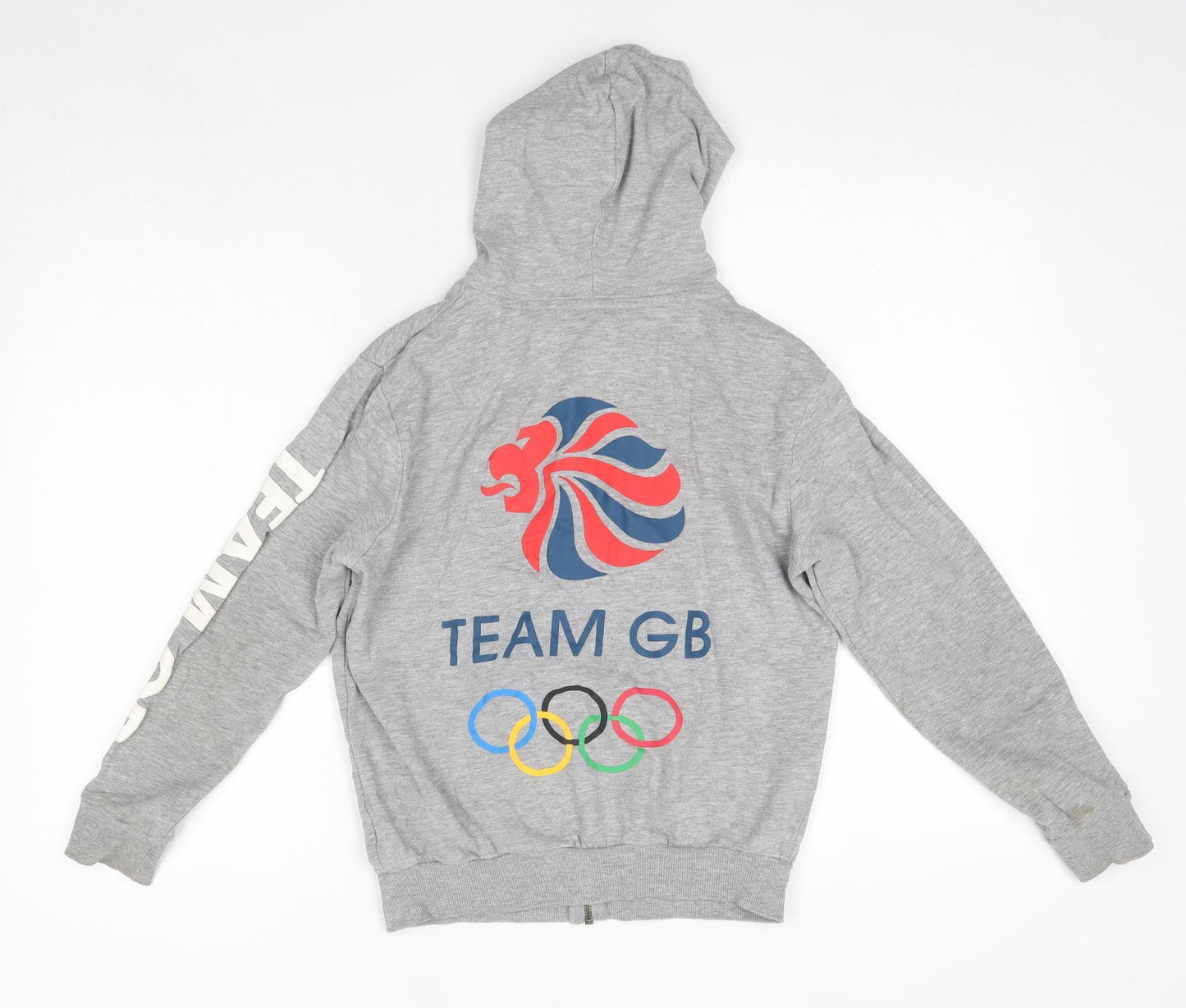 Team GB Boys Grey  Cotton Pullover Hoodie Size 11-12 Years