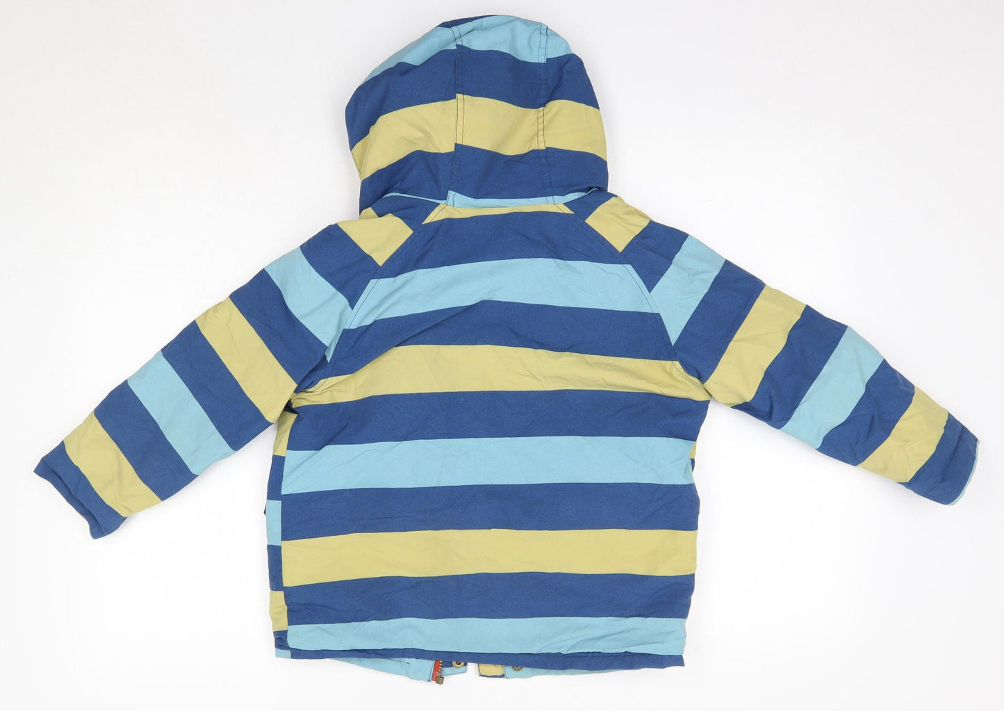 Joules Boys Multicoloured Striped  Overcoat Coat Size 8 Years