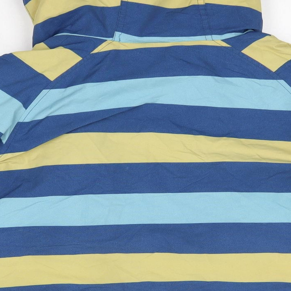 Joules Boys Multicoloured Striped  Overcoat Coat Size 8 Years