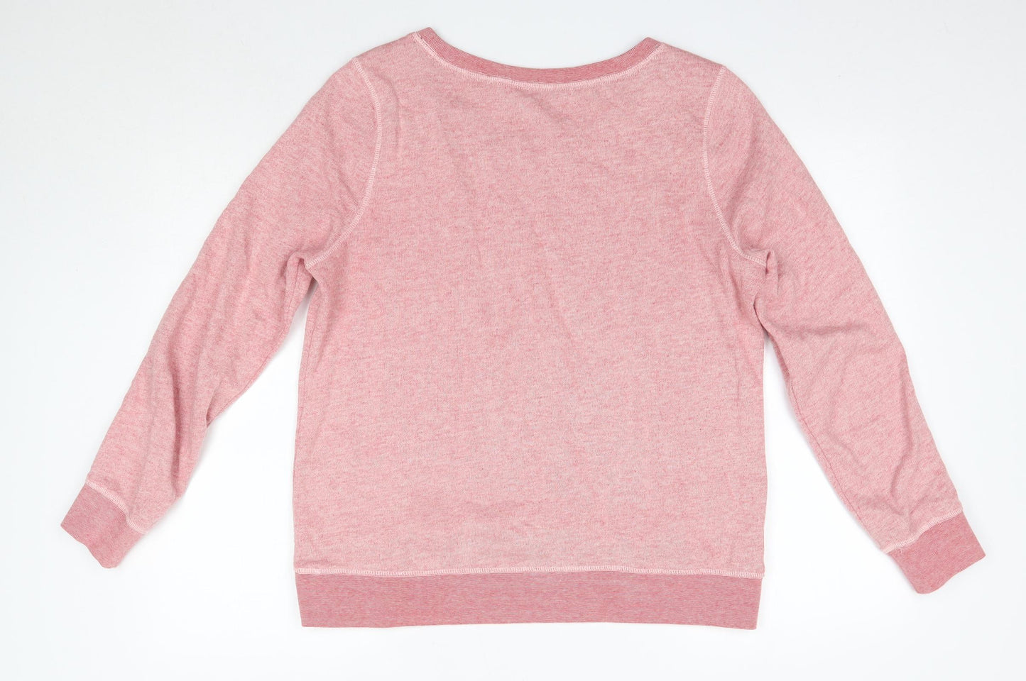F&F Womens Pink Round Neck  100% Cotton Pullover Jumper Size 16