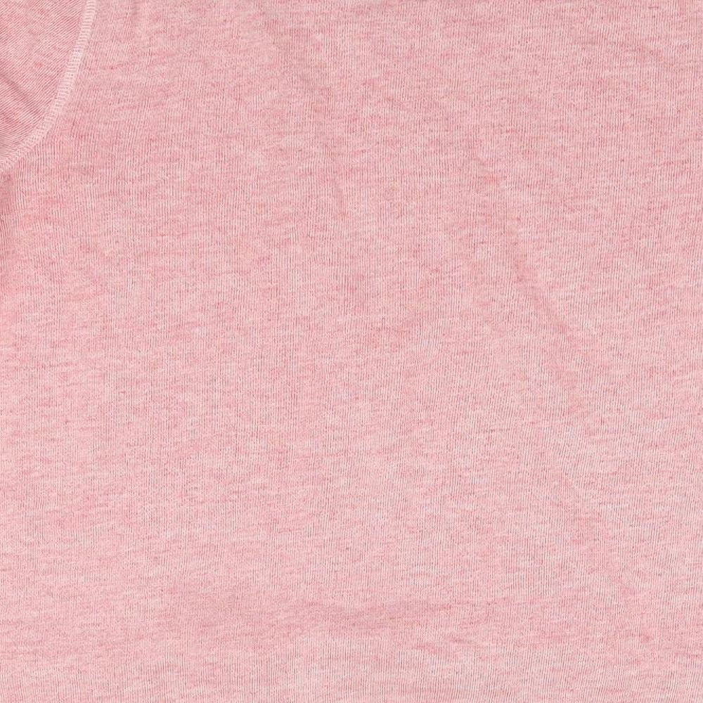 F&F Womens Pink Round Neck  100% Cotton Pullover Jumper Size 16