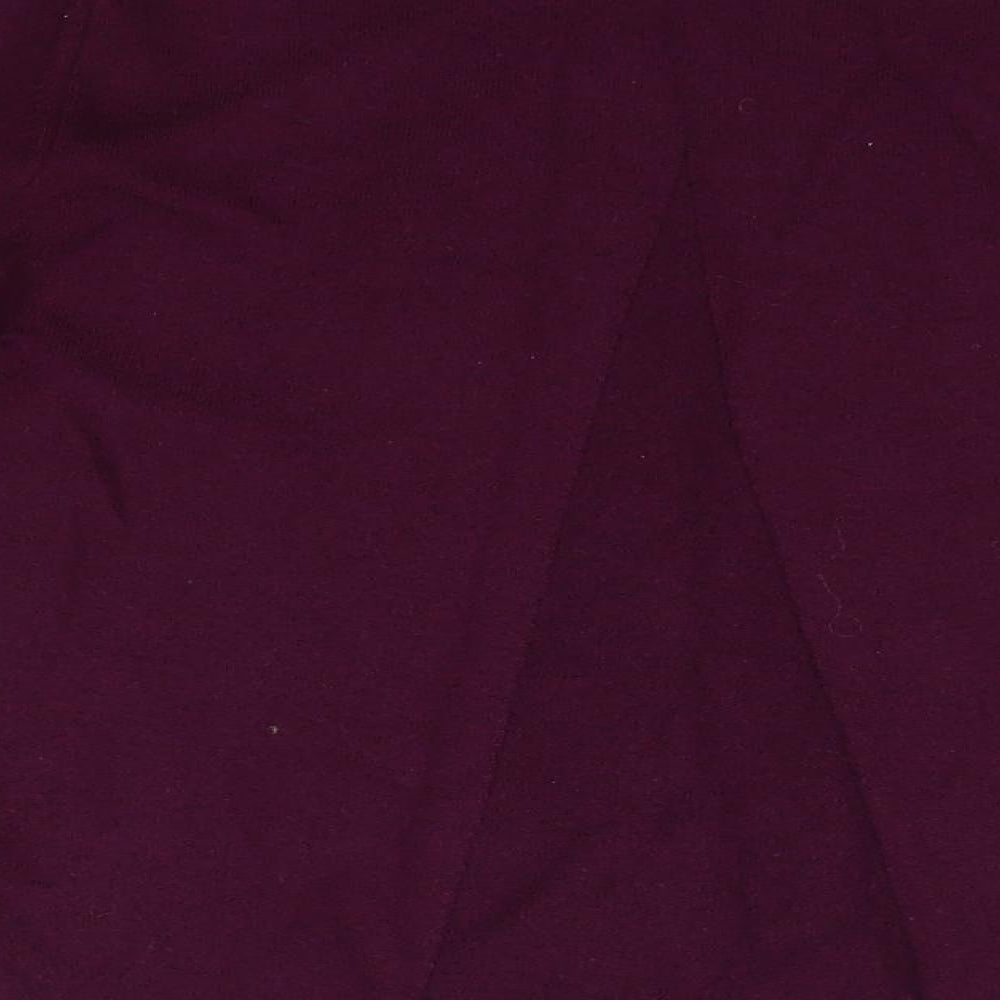 Kettlewell Womens Purple Round Neck  Wool Pullover Jumper Size L