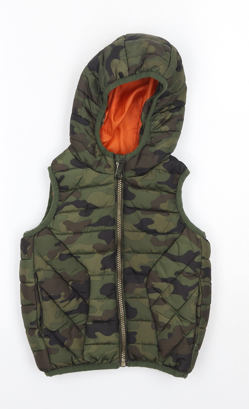 NEXT Baby Green Camouflage  Gilet Coat Size 18-24 Months