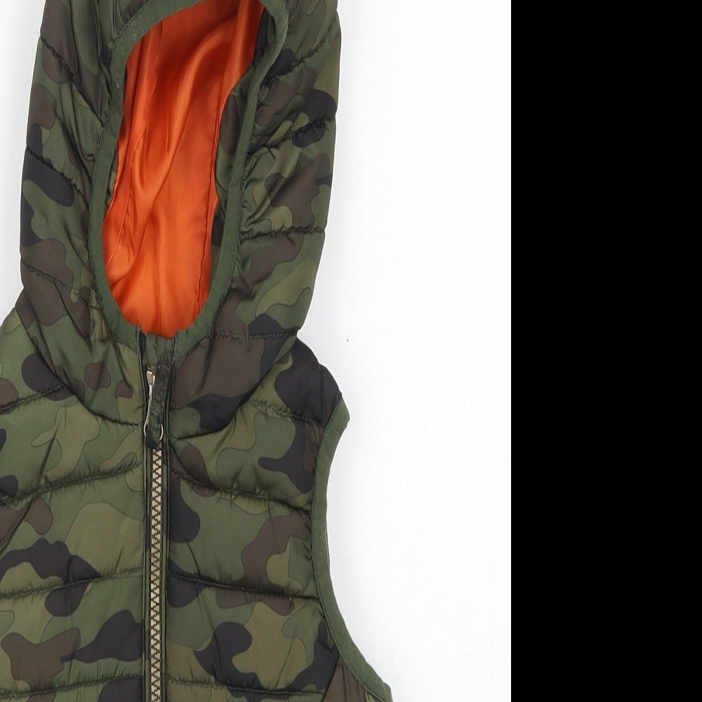 NEXT Baby Green Camouflage  Gilet Coat Size 18-24 Months