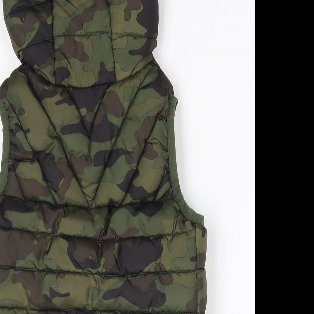 NEXT Baby Green Camouflage  Gilet Coat Size 18-24 Months