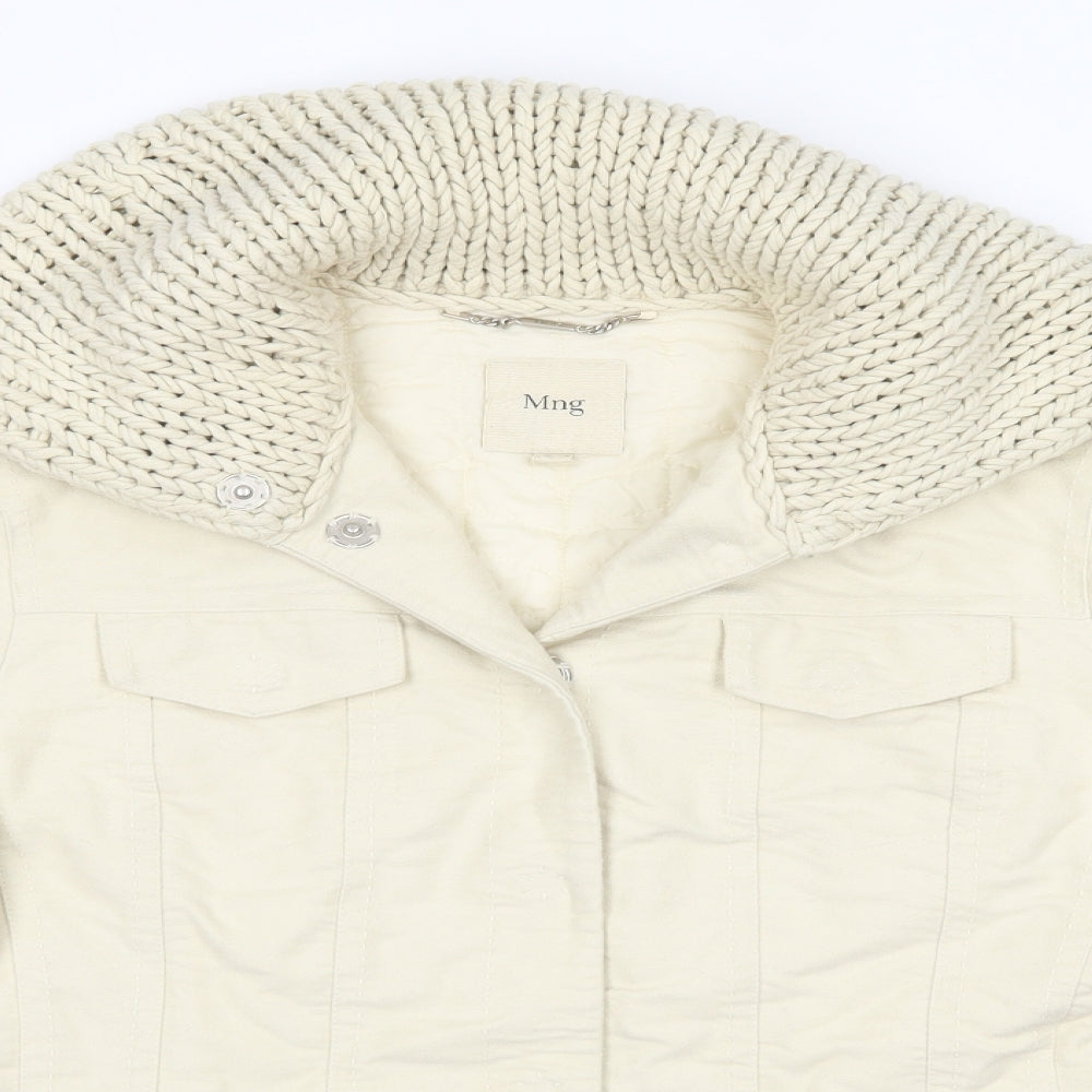 Mango Womens Ivory   Jacket  Size L