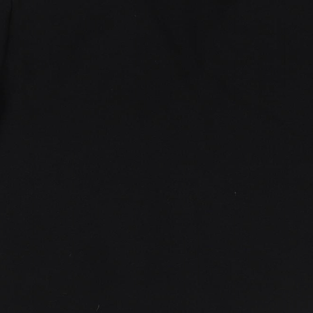 EWM Womens Black V-Neck  Polyester Cardigan Jumper Size 14
