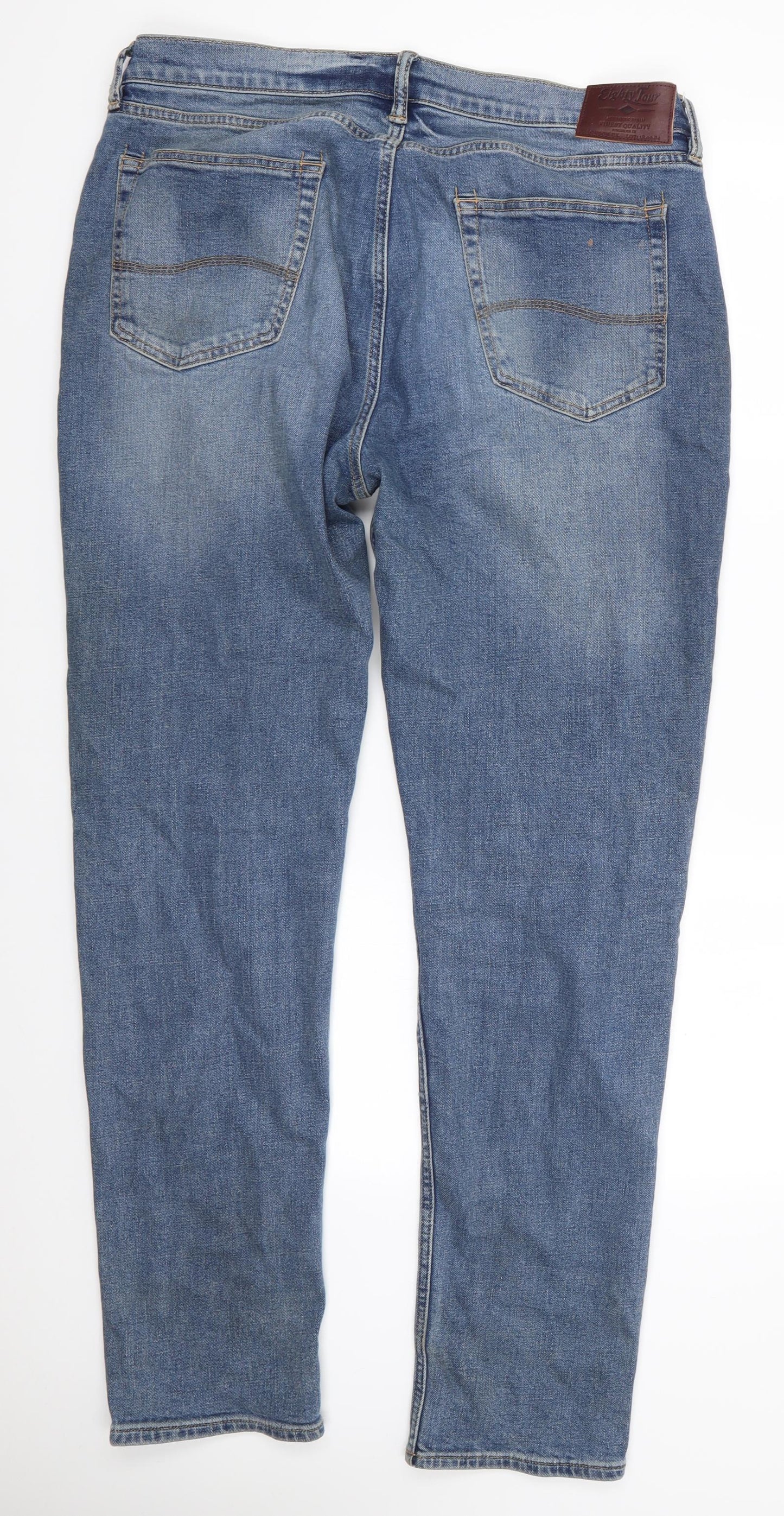 Preworn - label not readable Mens Blue   Straight Jeans Size 36 in L31 in Regular  - Stonewashed