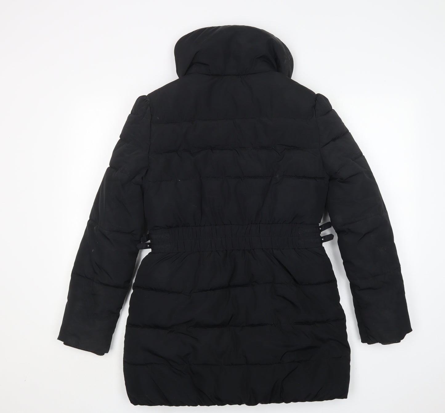 M&S Girls Black   Rain Coat Coat Size 13-14 Years