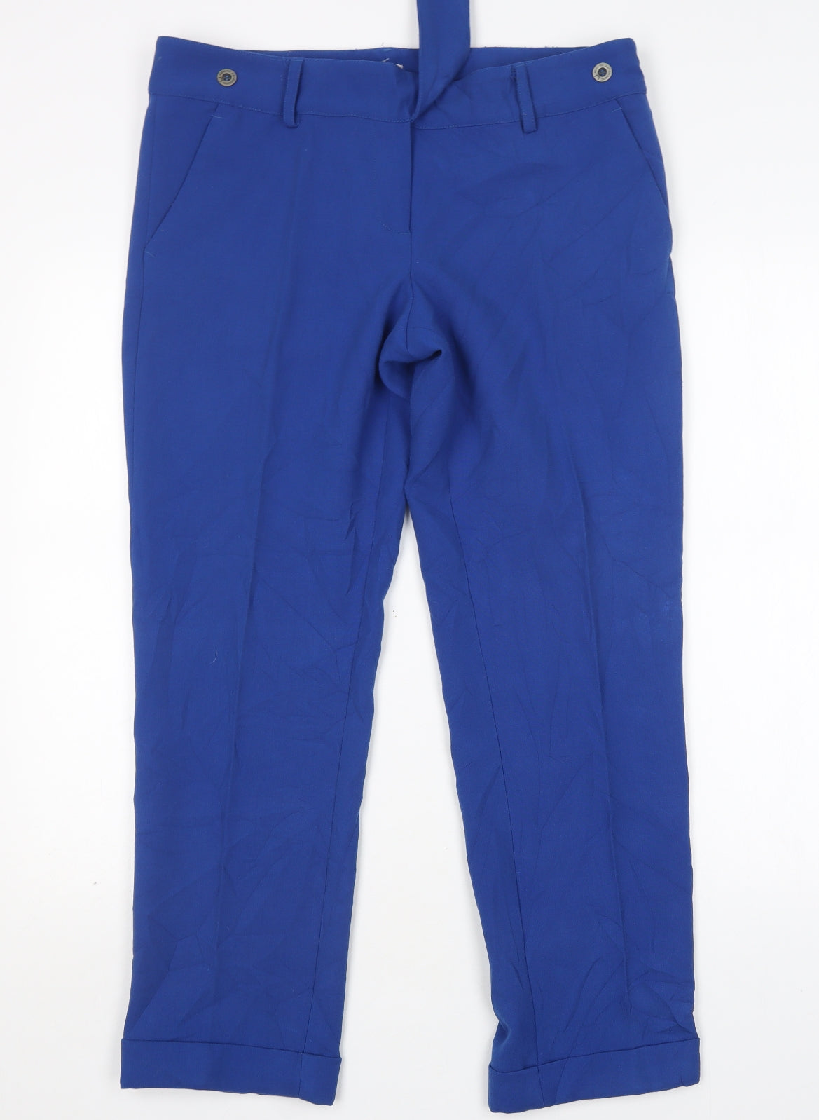 Adolfo Dominguez Womens Blue   Chino Trousers Size 14 L29 in Regular