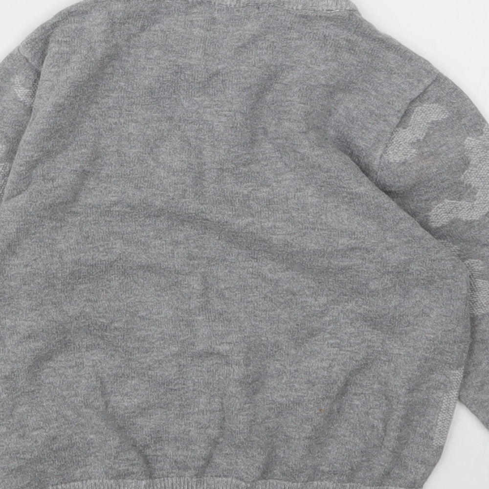 George Boys Grey  Cotton Pullover Sweatshirt Size 2-3 Years   - Dinosaur