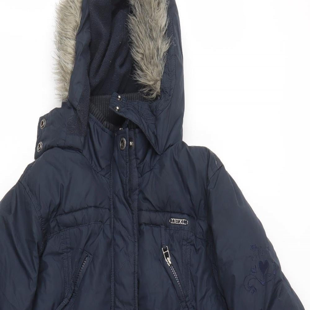 NEXT Girls Blue   Parka Coat Size 13-14 Years