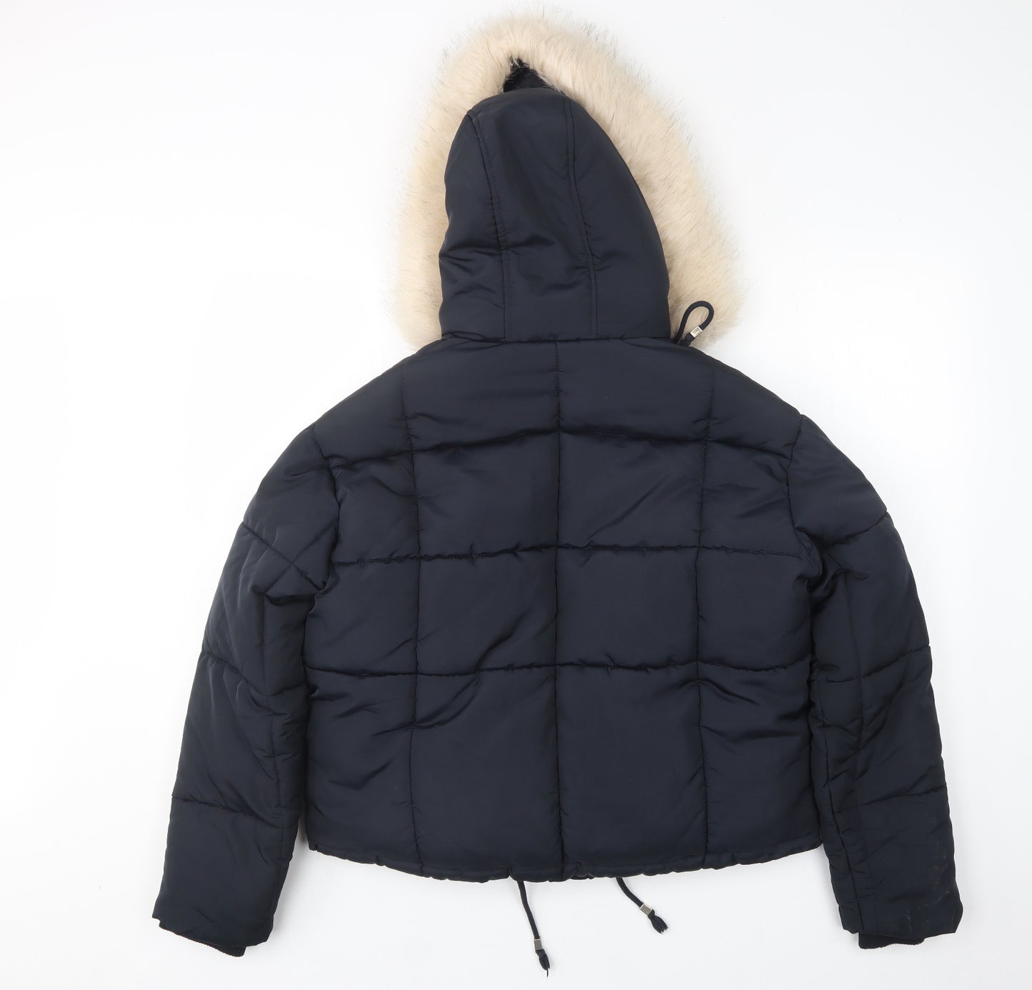 Topshop Womens Black   Rain Coat Coat Size 8