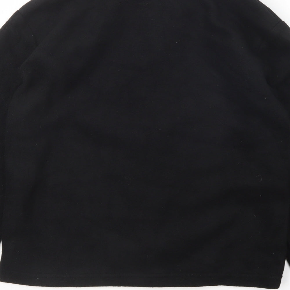 Jack Wolfskin Girls Black   Full Zip Sweatshirt Size 14 Years