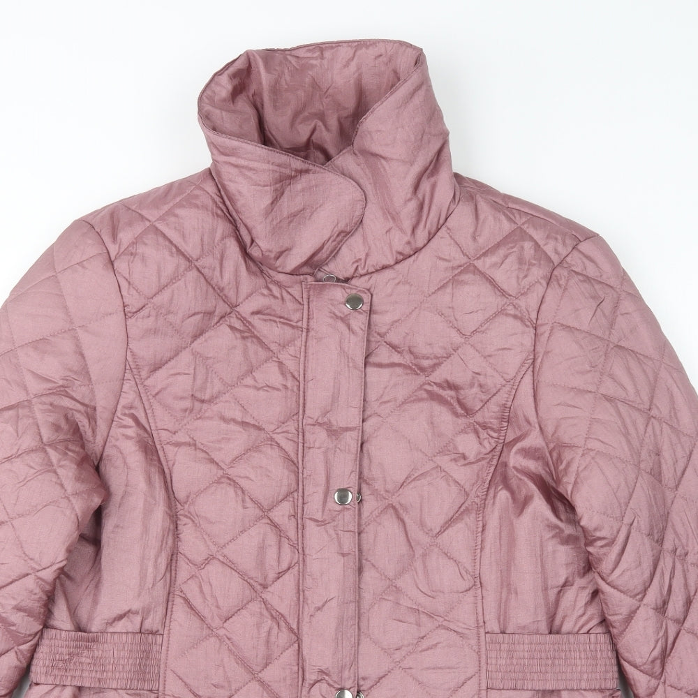 Julipa Womens Pink   Quilted Coat Size 16