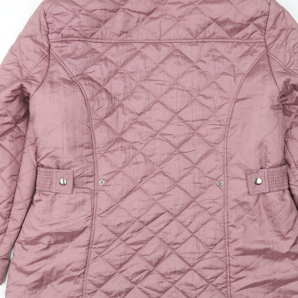 Julipa Womens Pink   Quilted Coat Size 16