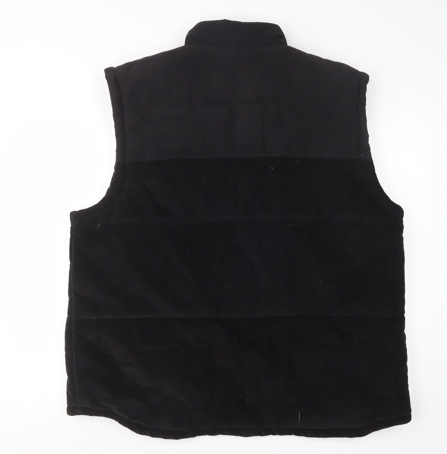 Carlo Capri Mens Black   Gilet Coat Size 2XL
