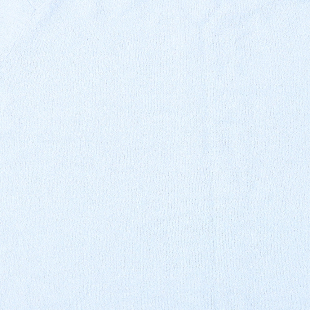 EWM Womens Blue Round Neck  Acrylic Pullover Jumper Size M