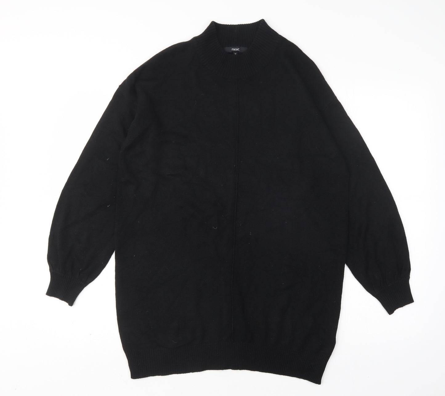 NEXT Womens Black Round Neck  Acrylic Pullover Jumper Size M
