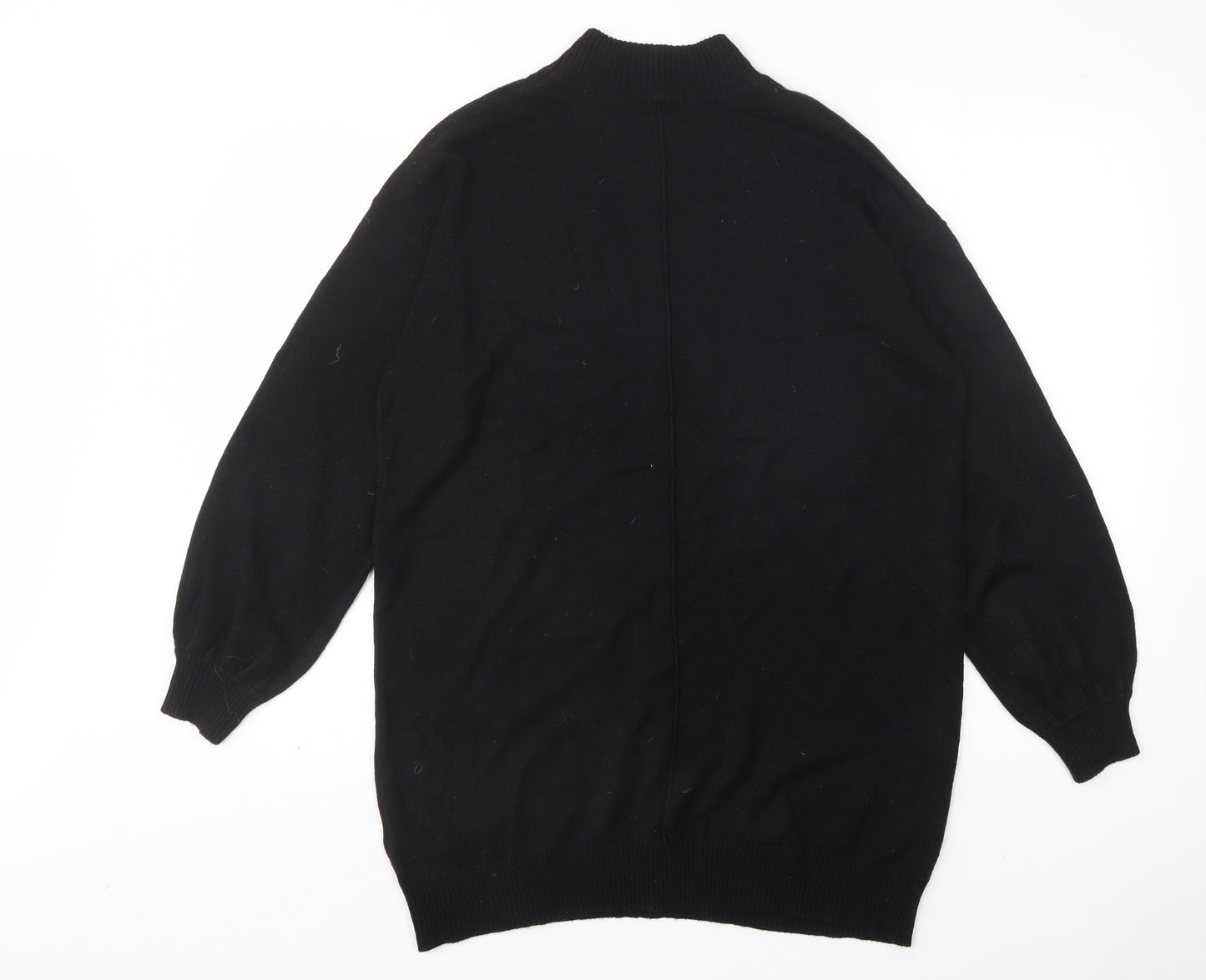 NEXT Womens Black Round Neck  Acrylic Pullover Jumper Size M