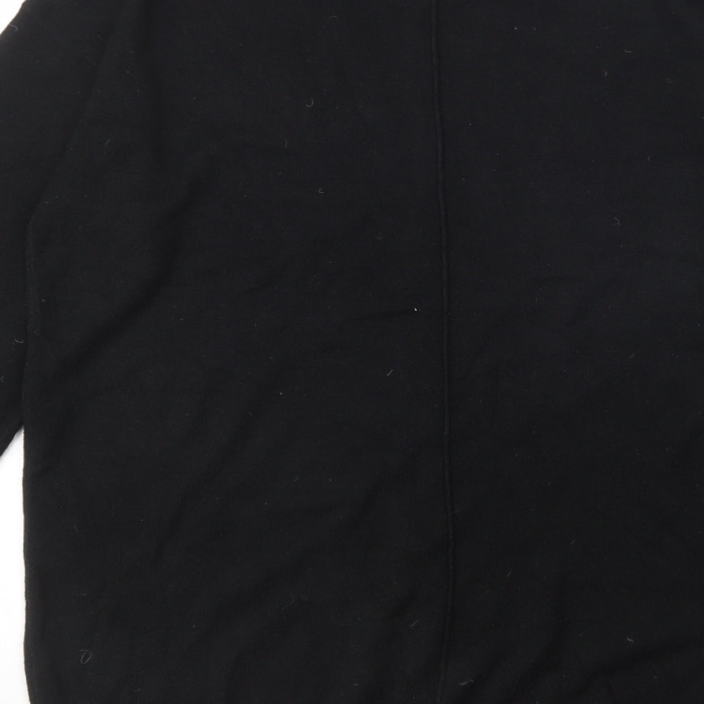 NEXT Womens Black Round Neck  Acrylic Pullover Jumper Size M