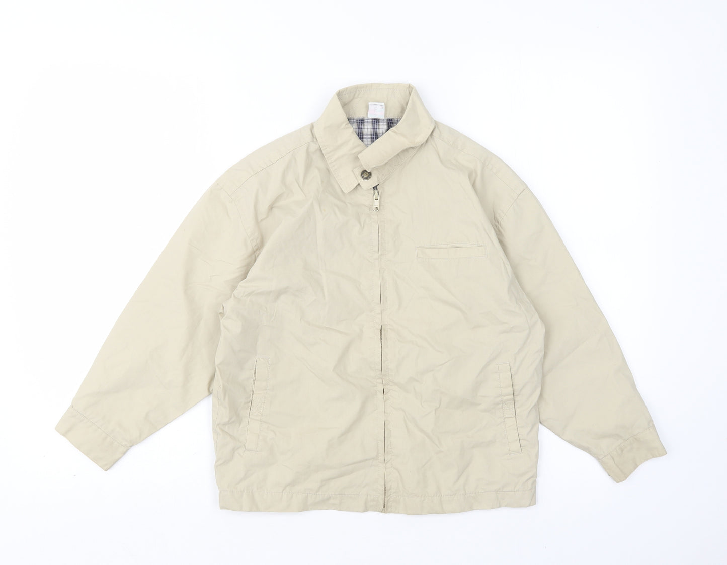 Adams Boys Beige   Bomber Jacket Jacket Size 8 Years