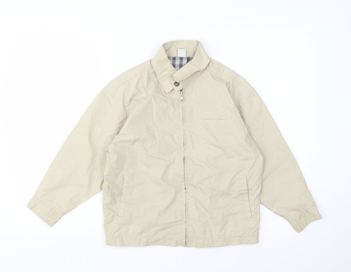 Adams Boys Beige   Bomber Jacket Jacket Size 8 Years