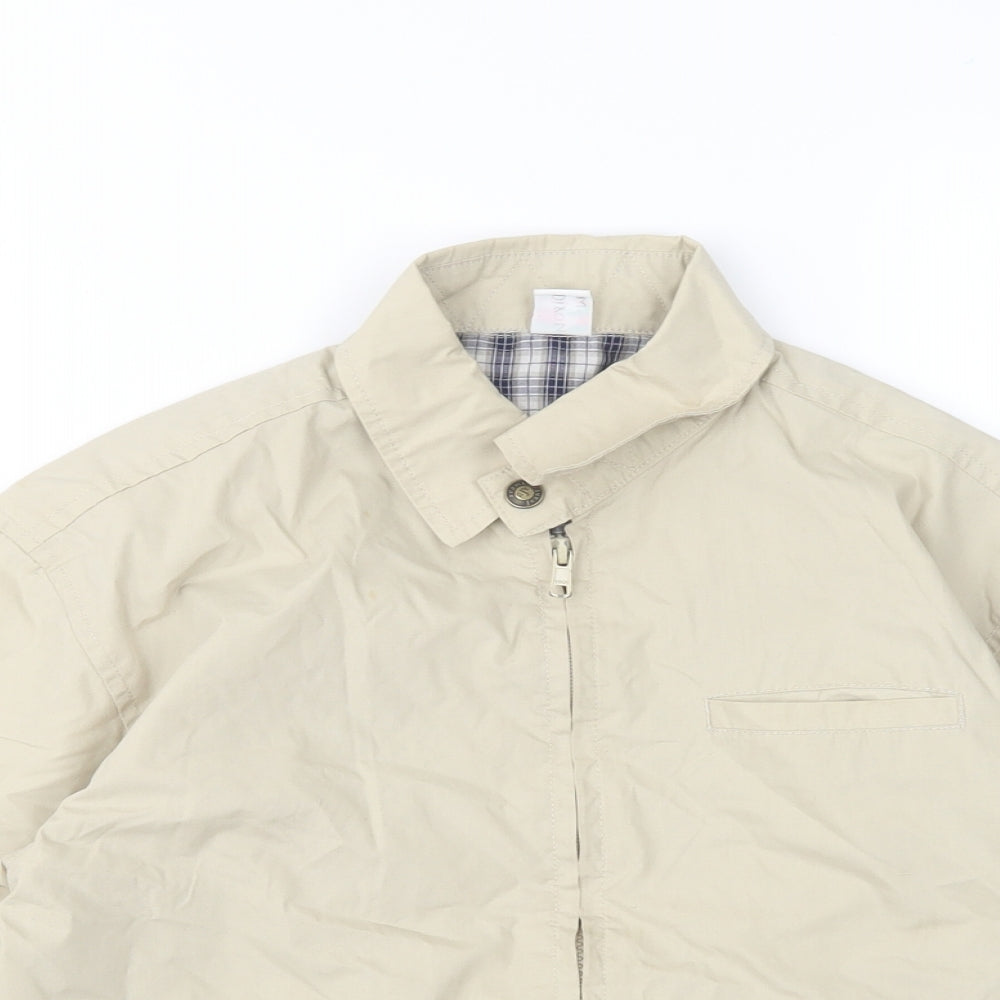 Adams Boys Beige   Bomber Jacket Jacket Size 8 Years