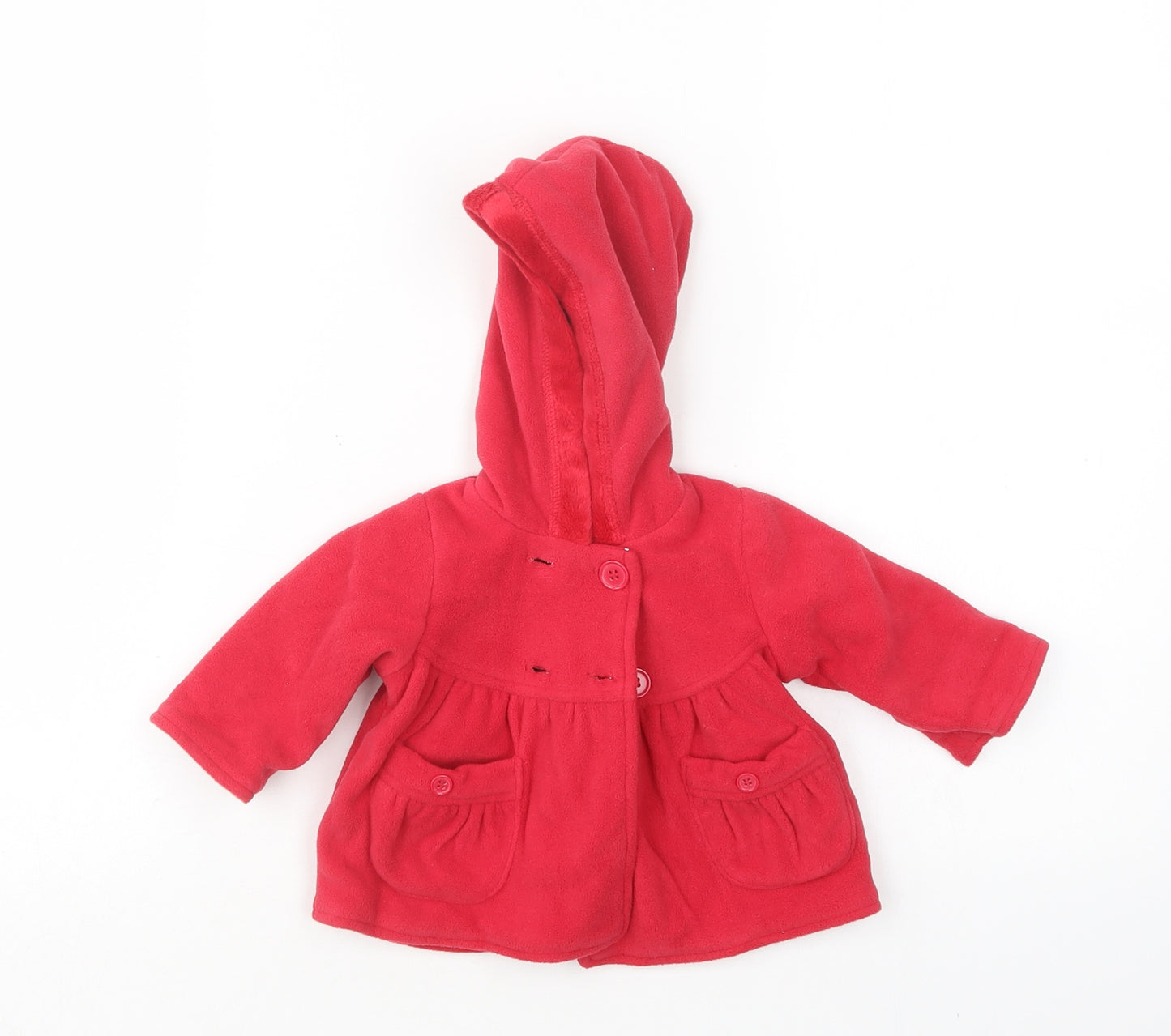 George Girls Red   Pea Coat Coat Size Newborn