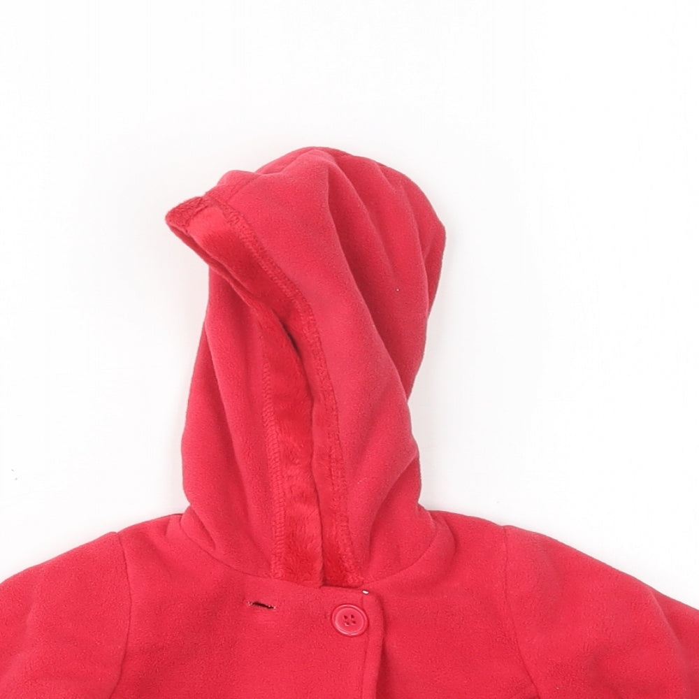 George Girls Red   Pea Coat Coat Size Newborn