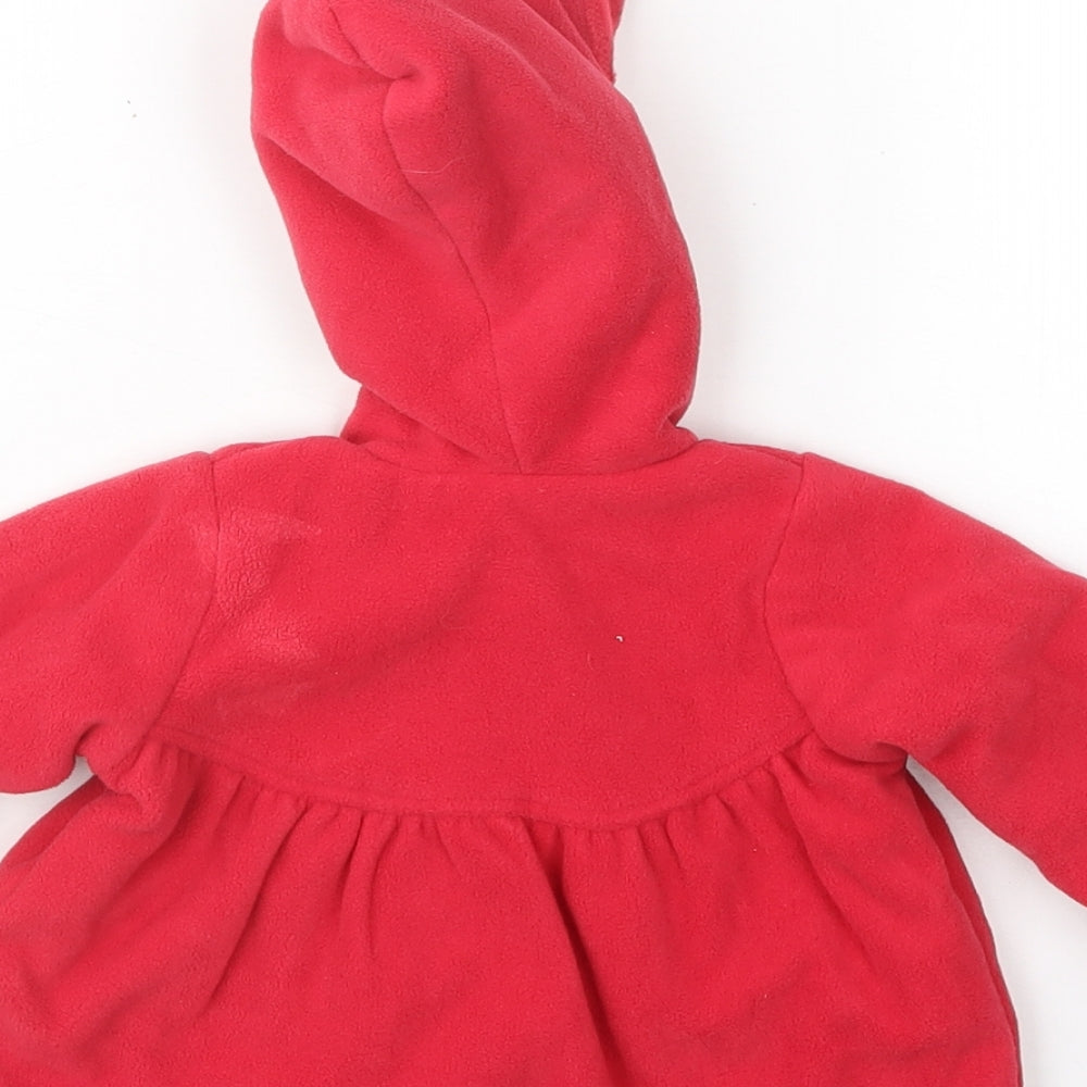 George Girls Red   Pea Coat Coat Size Newborn