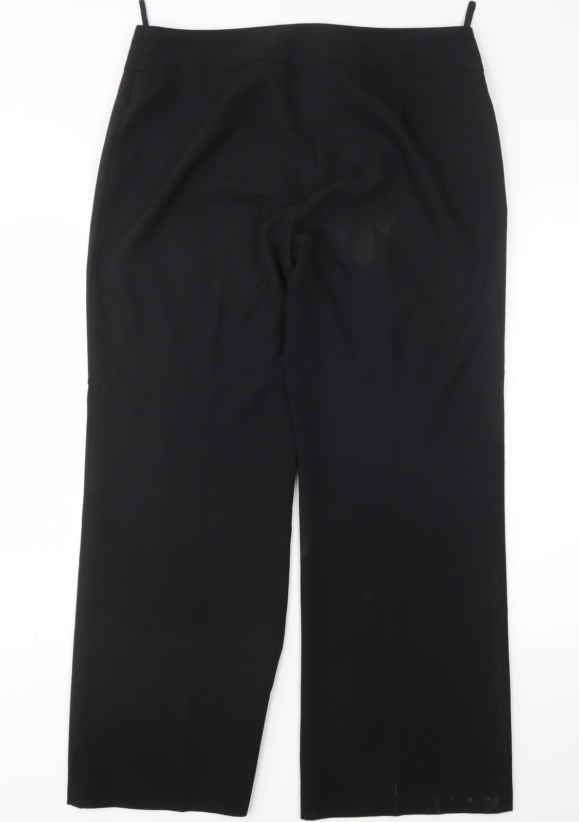 M&Co Womens Black  Polyester Trousers  Size 16 L31 in Regular