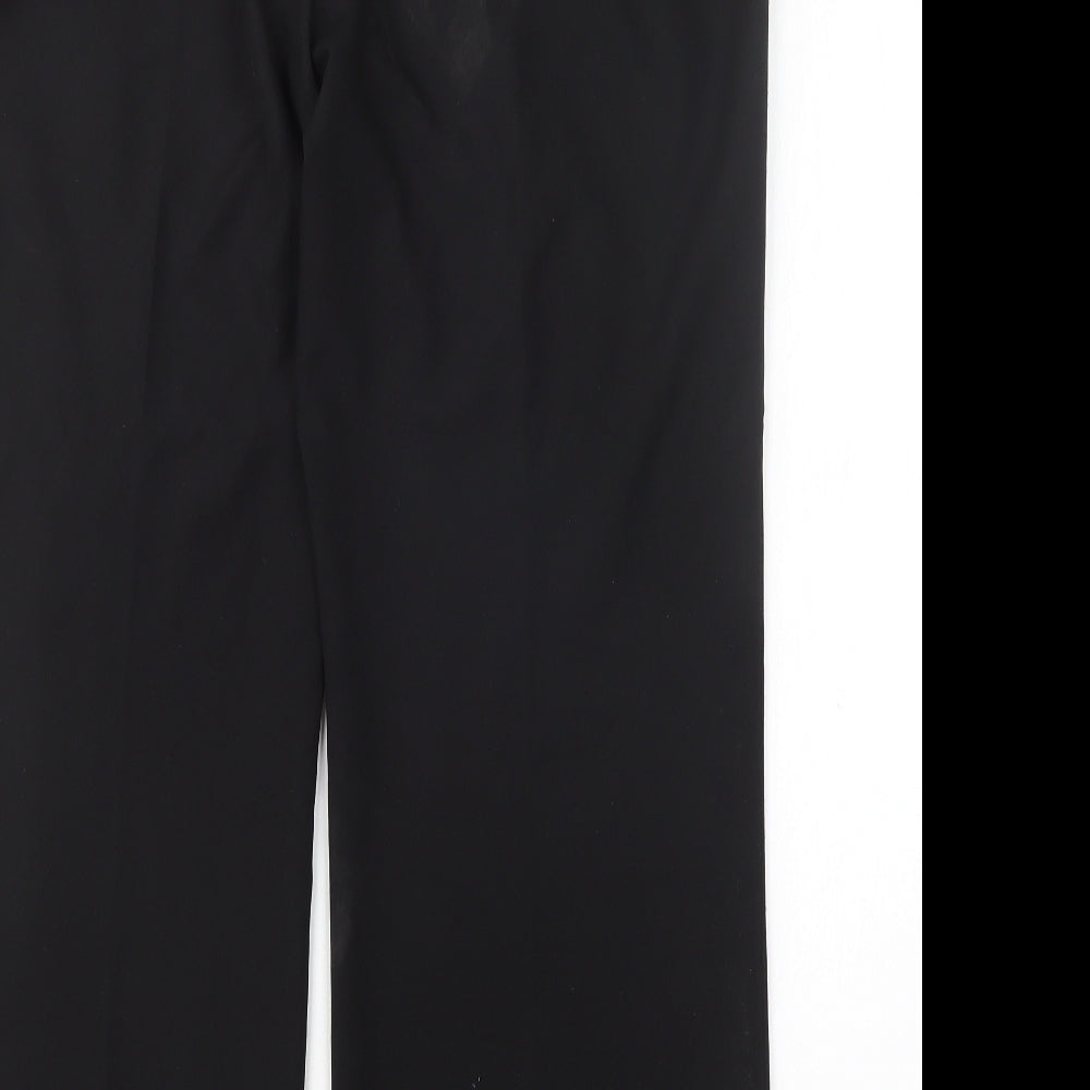 M&Co Womens Black  Polyester Trousers  Size 16 L31 in Regular