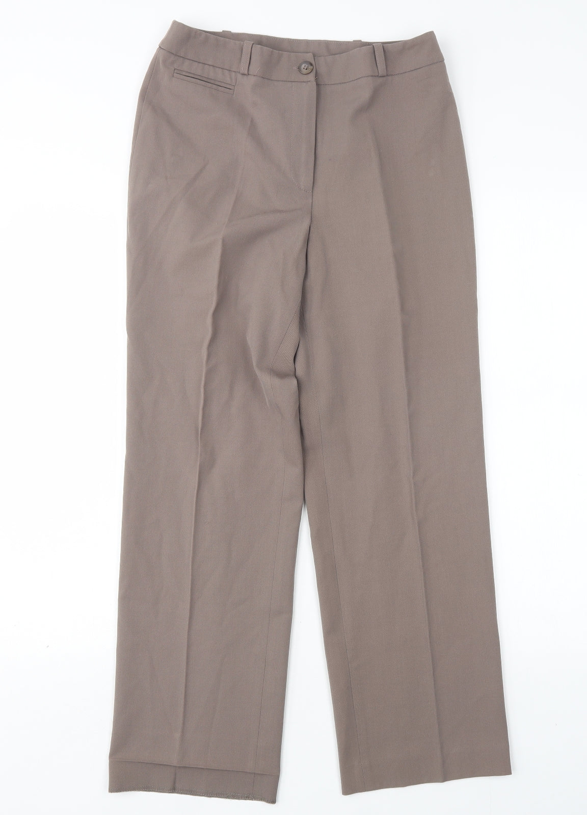 Artigiano  Womens Brown  Polyester Trousers  Size 10 L26 in Regular