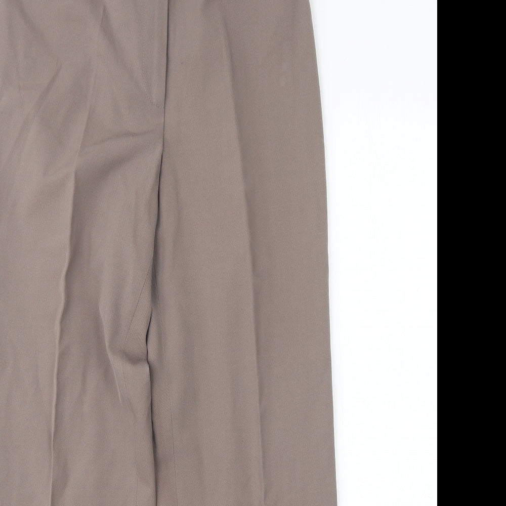 Artigiano  Womens Brown  Polyester Trousers  Size 10 L26 in Regular