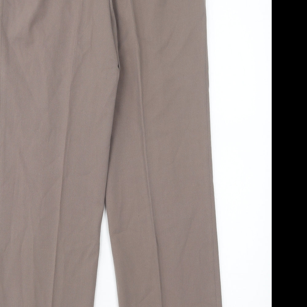 Artigiano  Womens Brown  Polyester Trousers  Size 10 L26 in Regular