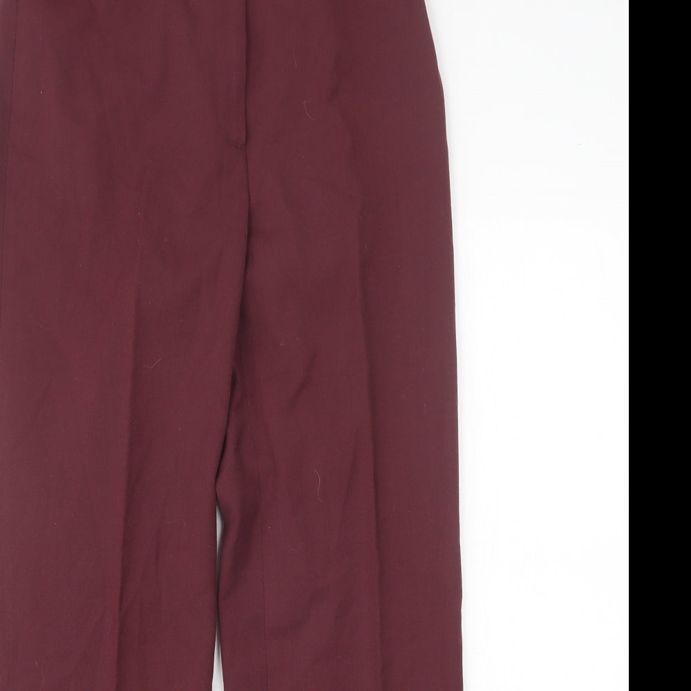 Artigiano Womens Purple  Polyester Trousers  Size 8 L27 in Regular