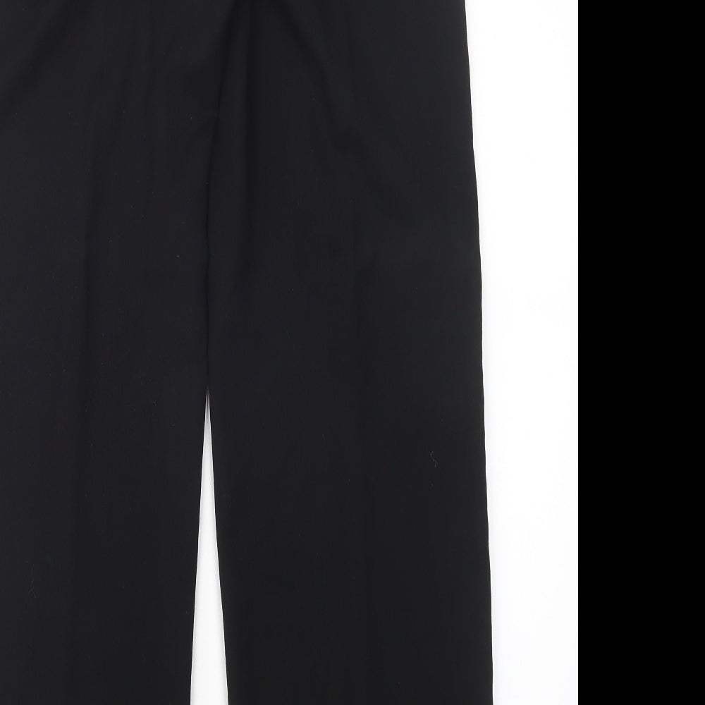 NEXT Womens Black  Polyester Trousers  Size 8 L32 in Regular