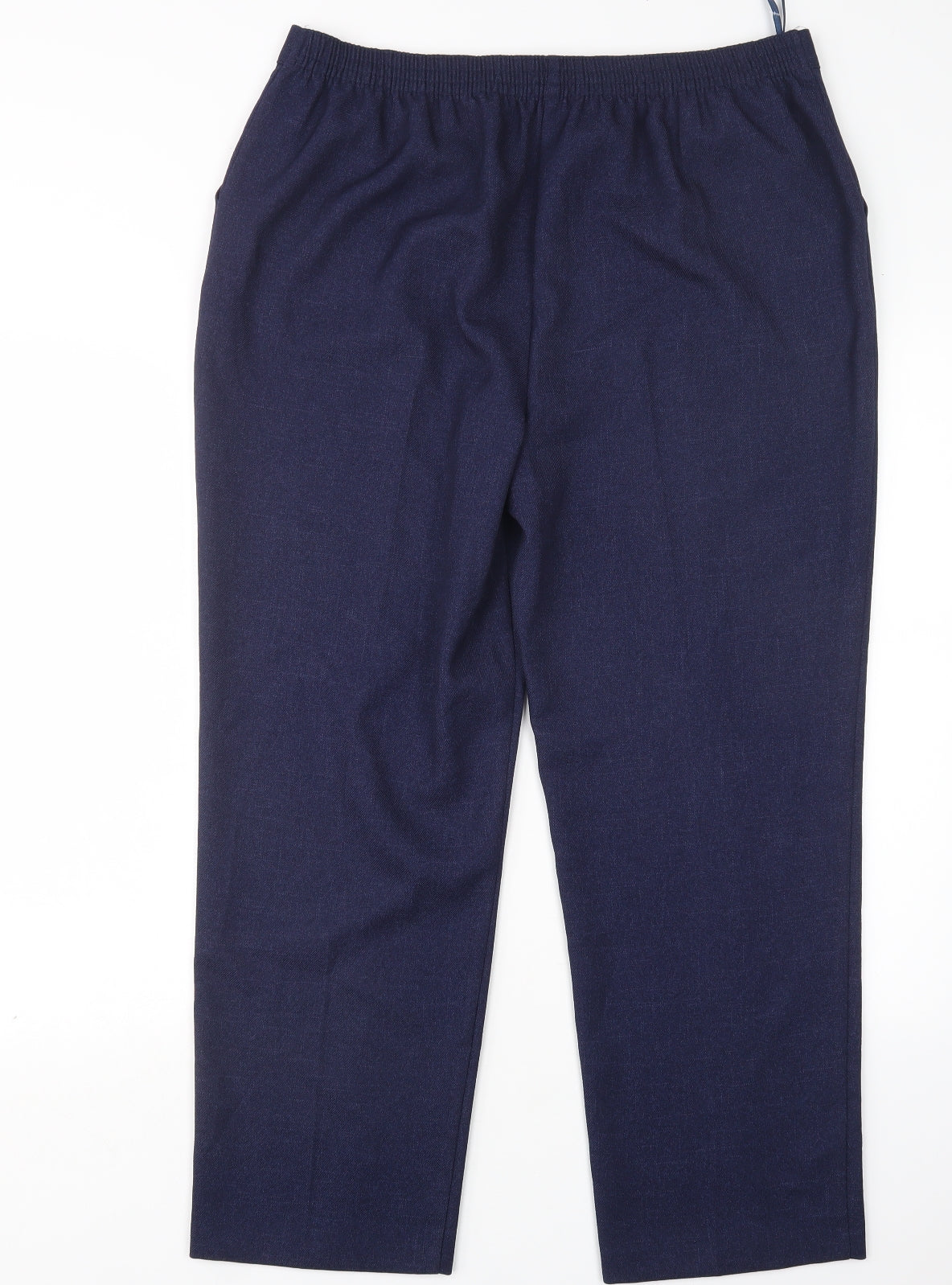 Papaya Womens Blue  Polyester Trousers  Size 16 L28 in Regular