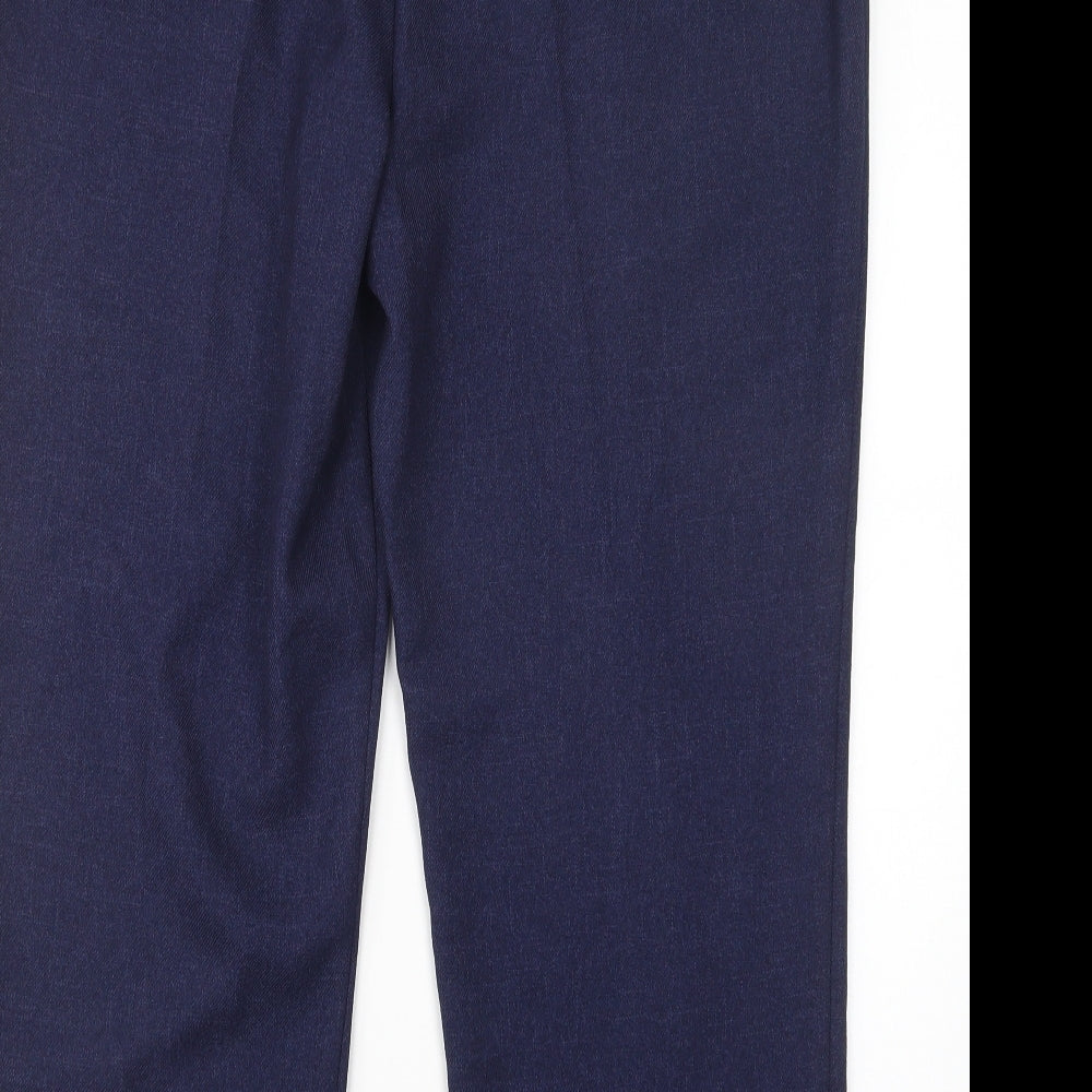 Papaya Womens Blue  Polyester Trousers  Size 16 L28 in Regular