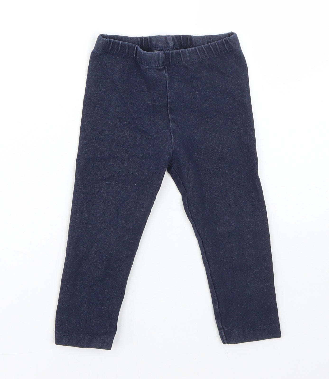Preworn Boys Blue  Cotton Jogger Jeans Size 12-18 Months
