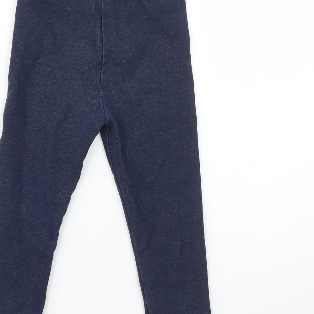 Preworn Boys Blue  Cotton Jogger Jeans Size 12-18 Months